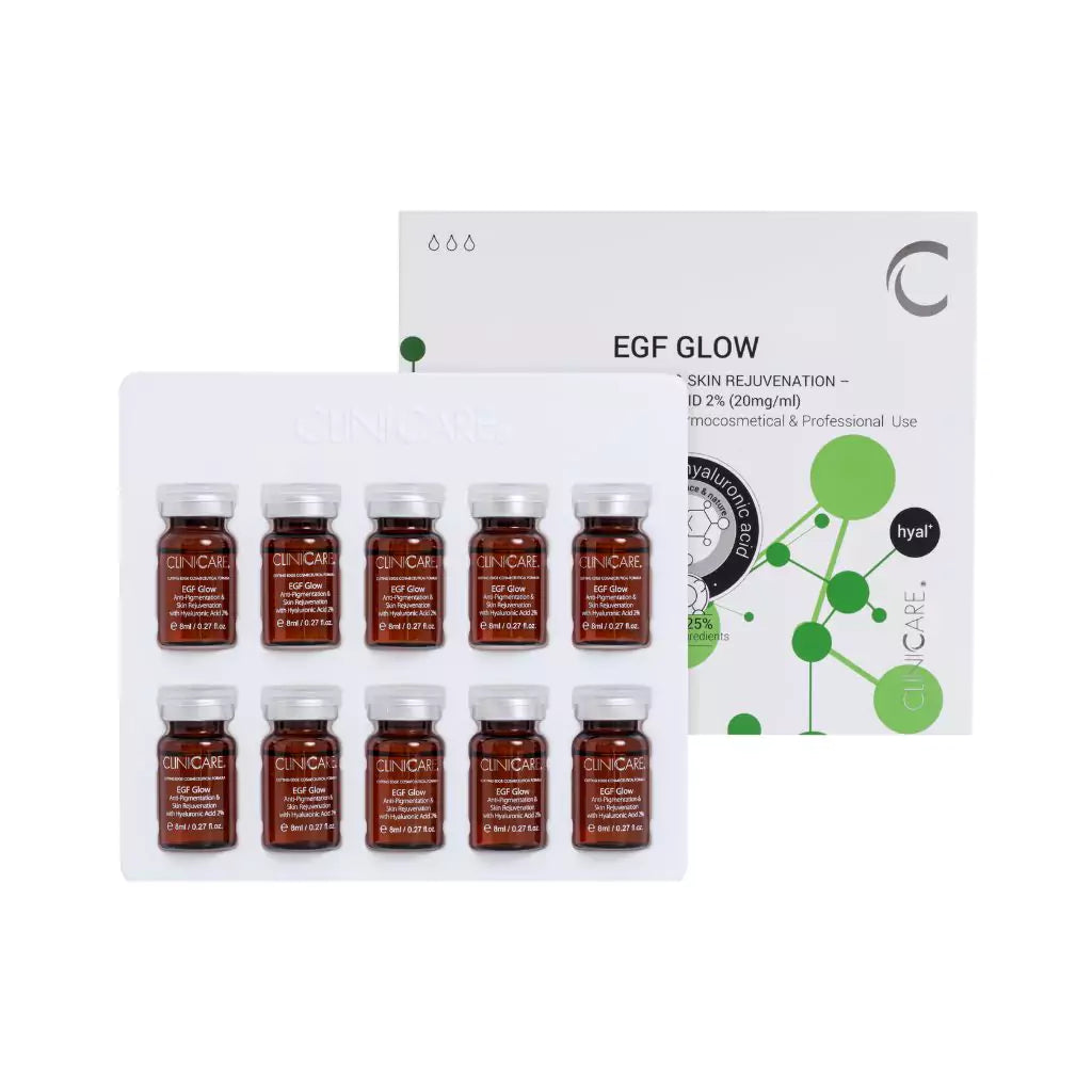 egf glow anti pigmant skin rejuvenation vial flasker 10 stk