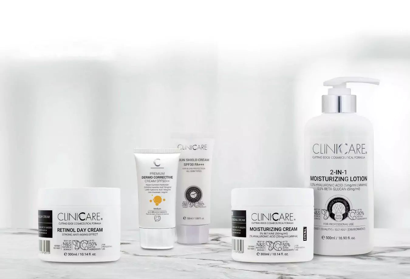 solkrem, fuktighetskrem fra cliniccare